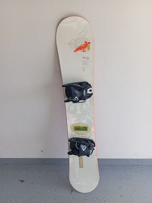 Deska snowboardowa quechua 154 wiązania flow snowboard Burton komplet