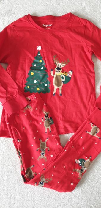 2 piżamy świąteczne 110/116