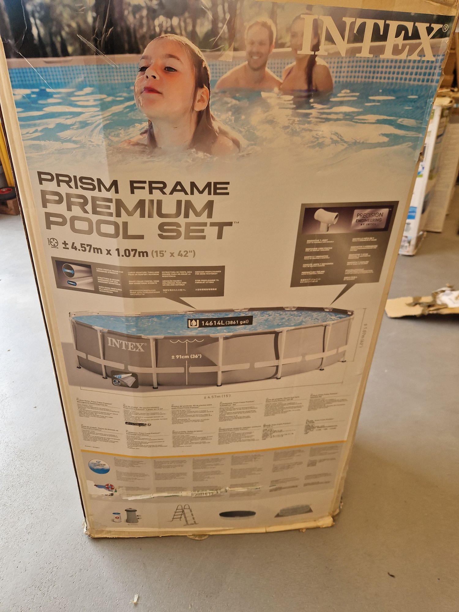 Basen intex 457x107 Premium Pool Set