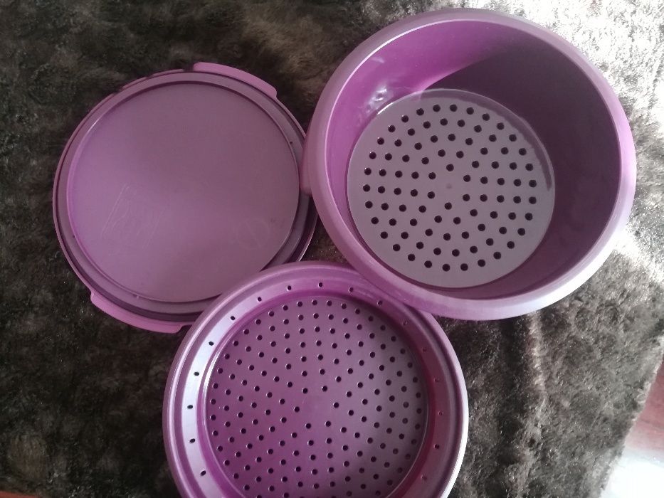 Tupperware micro gourmet cozinhar a vapor