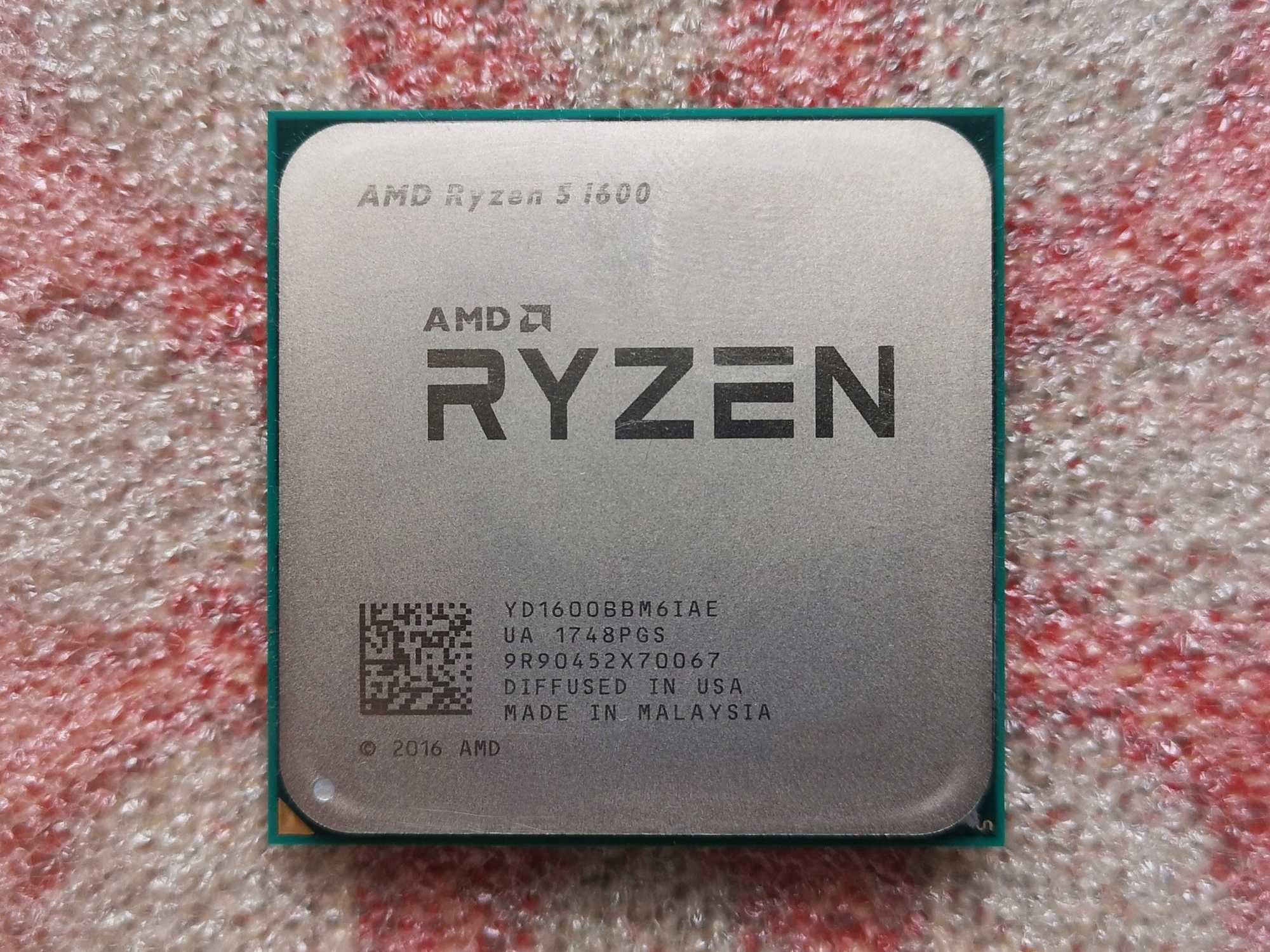 Процесор  Socket AM4  AMD Ryzen 5 1600  3.2-3.6 GHz (YD1600BBM6IAE)