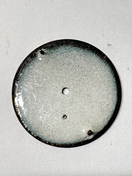 Antigos mostradores esmaltados de relógios de bolsos