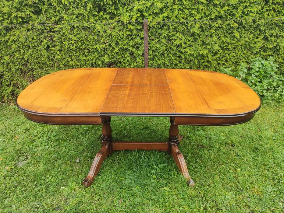 Stół drewniany z drewna rozkładany okrągły Modern rustykalny klasyczny