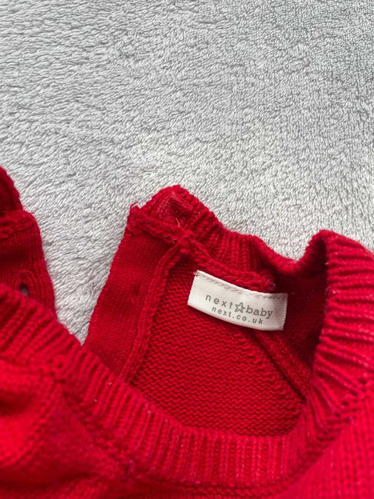 Next rampers sweterkowy Mikołaj renifer świąteczny