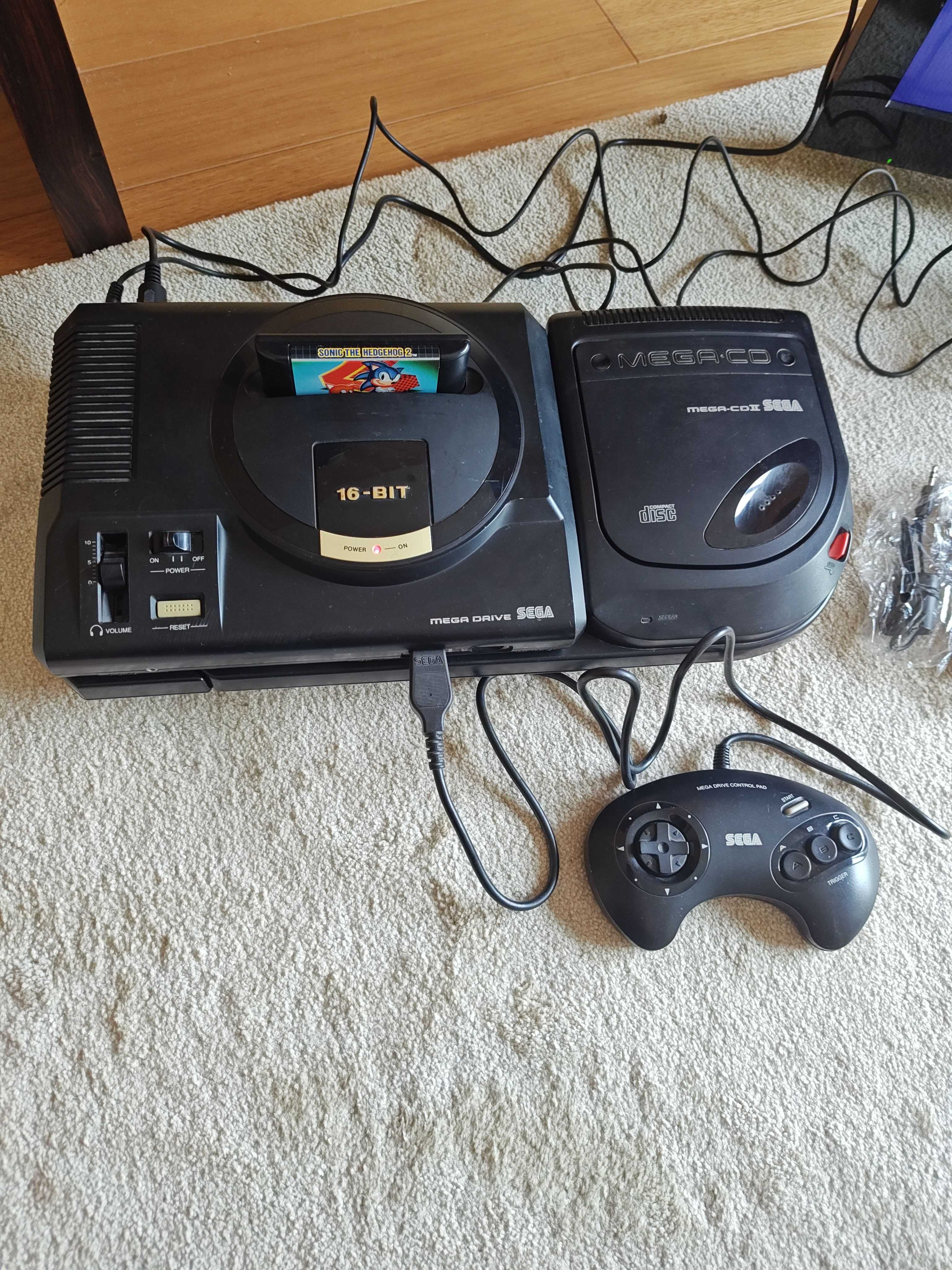 Sega Mega cd 2 + megadrive 1 A FUNCIONAR IGUAL A NOVAS oportunidade