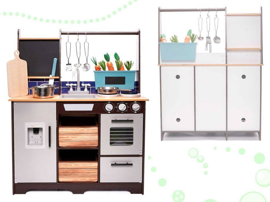 KUCHNIA do Zabawy dla Dzieci DREWNIANA mdf LOFT Akcesoria Duża XXL96CM