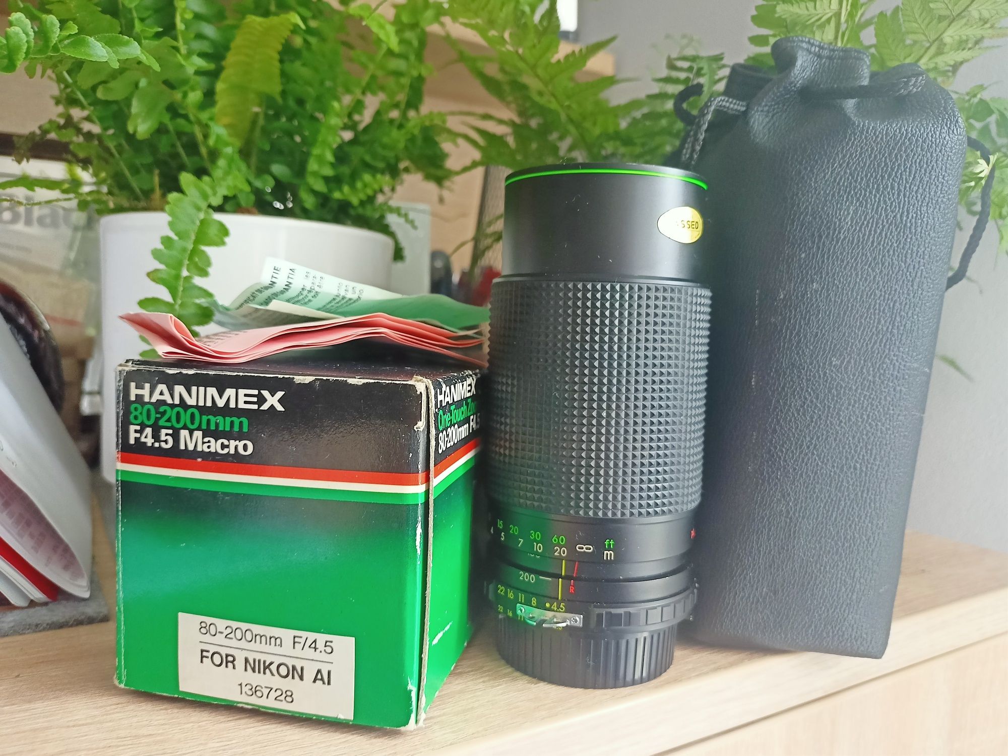 Obiektyw Hanimex 80-200 f4.5 macro Nikon AI