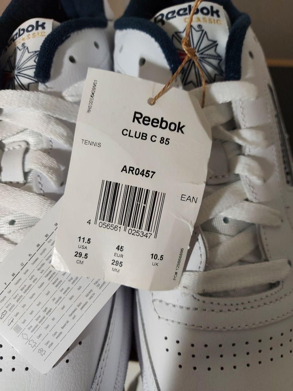 Кросівки Reebok Club 85 C нові 45р