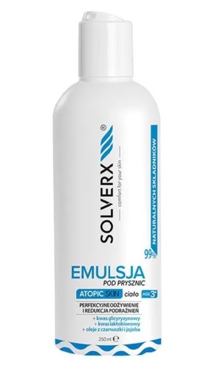 Solverx Atopic Skin Emulsja pod prysznic skóra atopowa 250ml