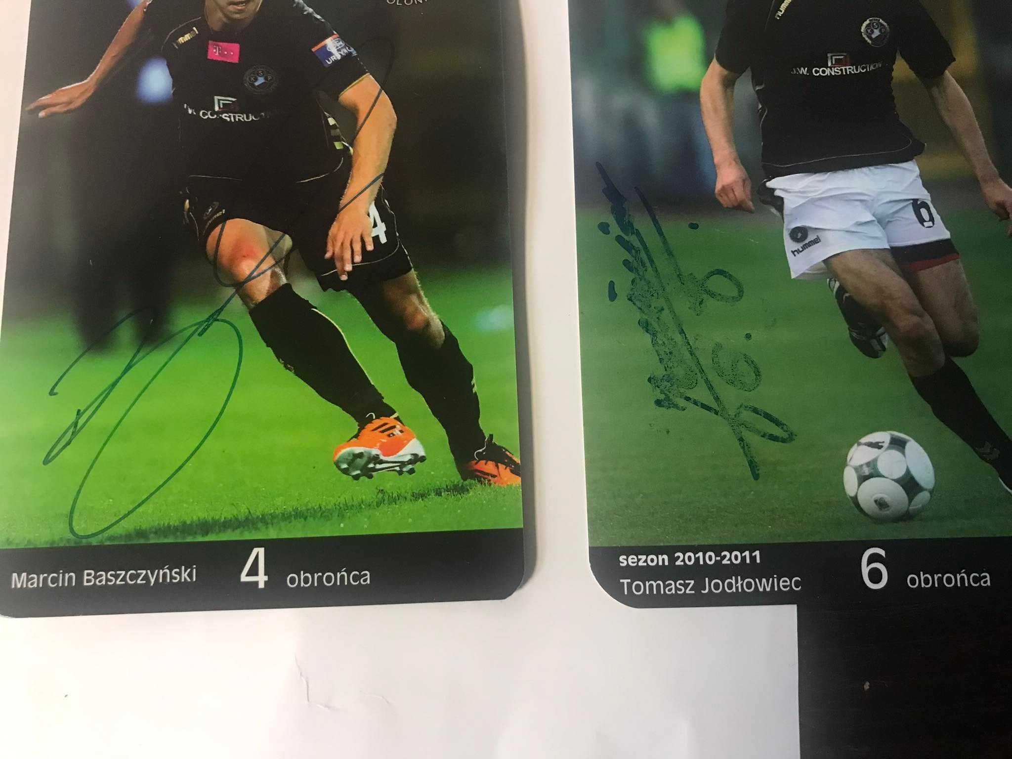 Pamiątki POLONIA WARSZAWA, autografy, Baszczyński, Jodłowiec, Wszołek
