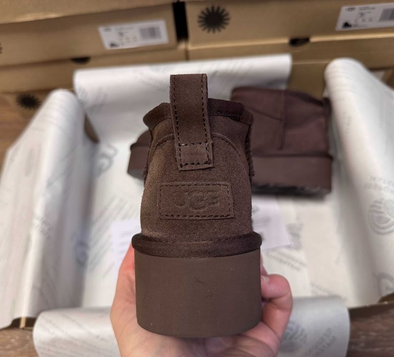 Угги/Угг/Уггі/Уги/Угі/UGG Australia Ultra Mini Platform Chocolate 3 cm