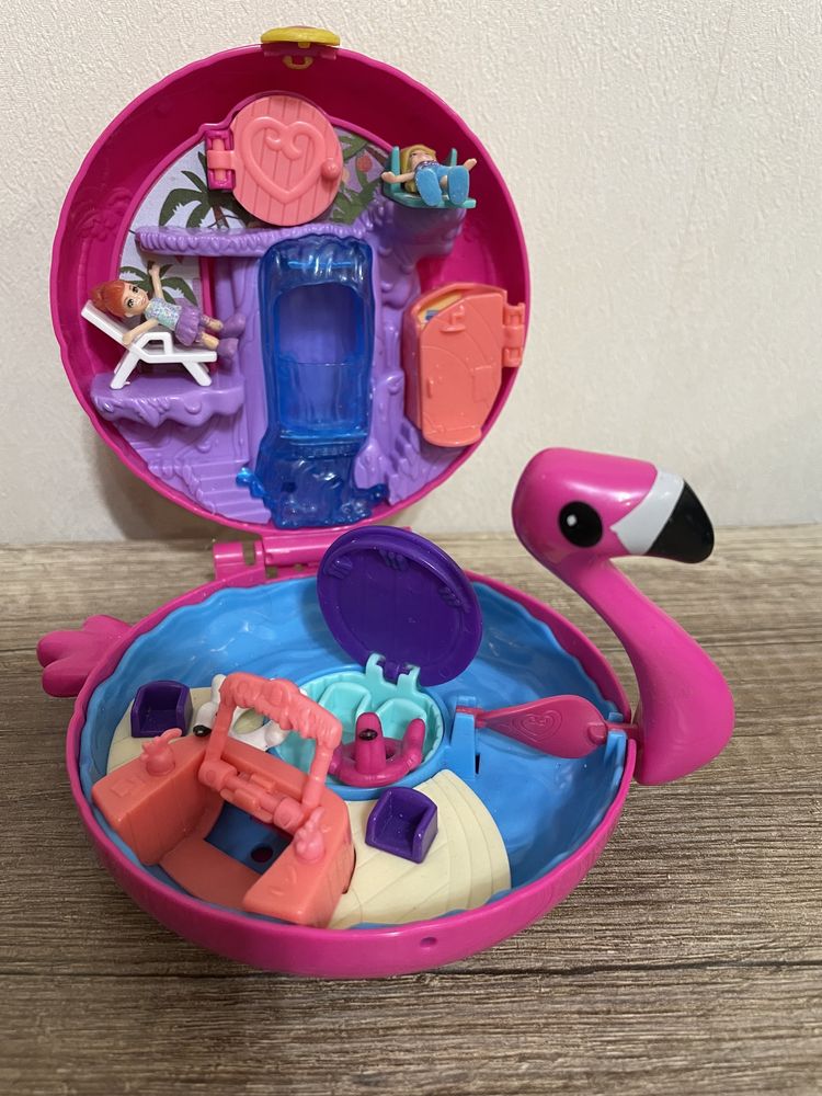 Игровой набор Фламинго у бассейна Polly pocket