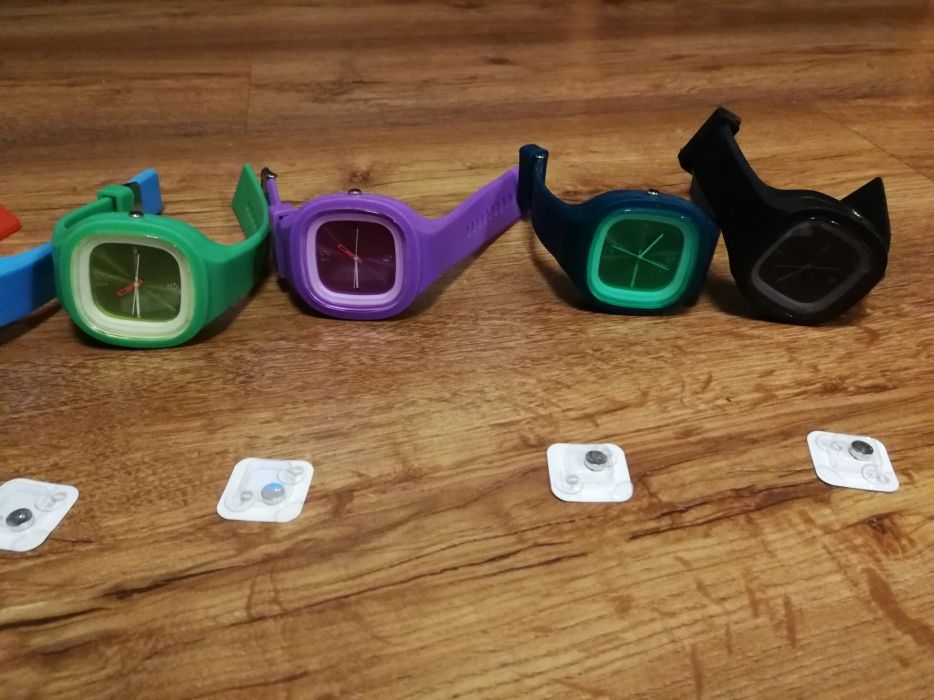 Zegarek Silikonowy Gumowy Nelly Watch 5 kolorów + nowa bateria SONY