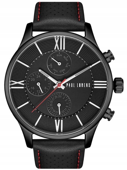 Zegarek Męski Paul Lorens Exclusive +grawer Chronograf Komplet Prezent