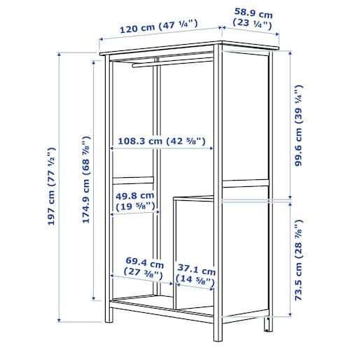 szafa przesuwna ikea hemnes biała