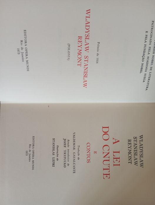 W. S. Reymont - A lei do Cunte... - Autor Prémio Nobel em 1924