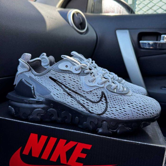 !SALE! Nike React Vision Grey/Black 40 41 42 43 44 45 найк реакт
