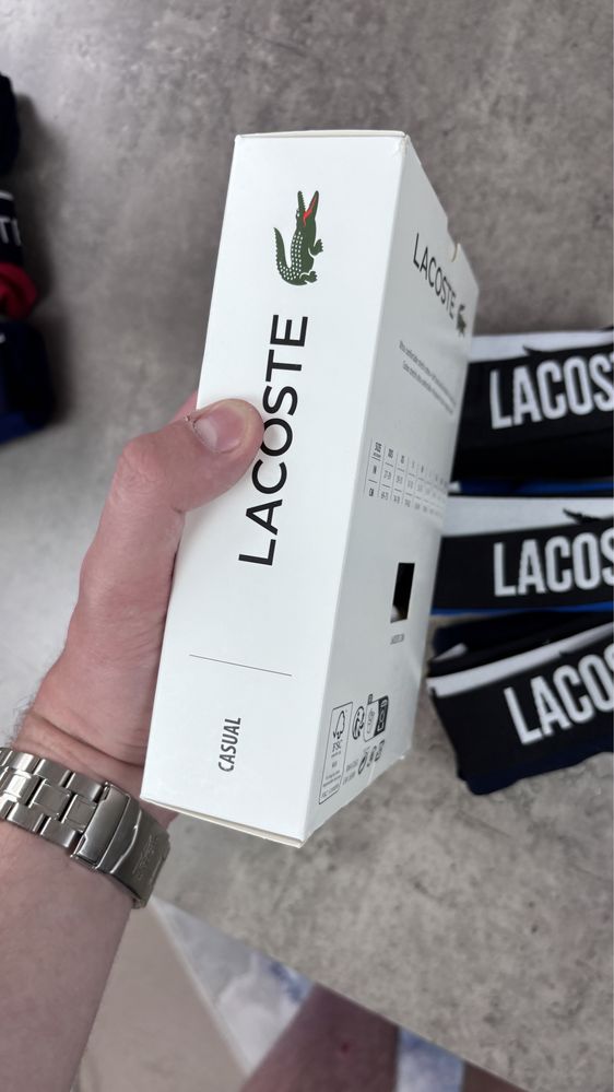Труси чоловічі lacoste мужские боксерки