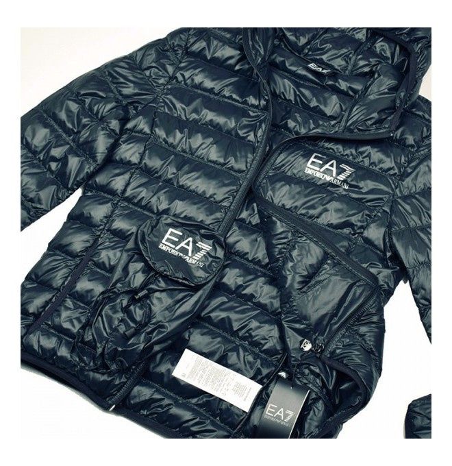 EMPORIO ARMANI EA7 włoska kurtka puchowa BLUE
