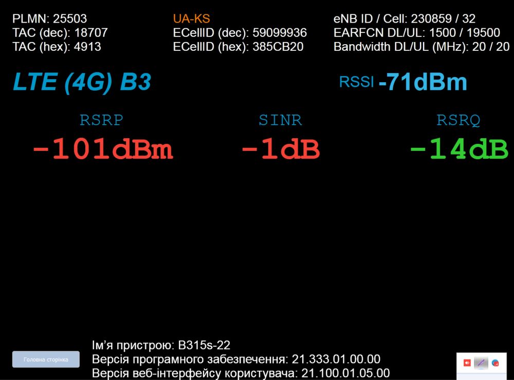 Стаціонарний 4G LTE WiFi роутер cat4 Huawei B315s-22 LTE маршрутизатор