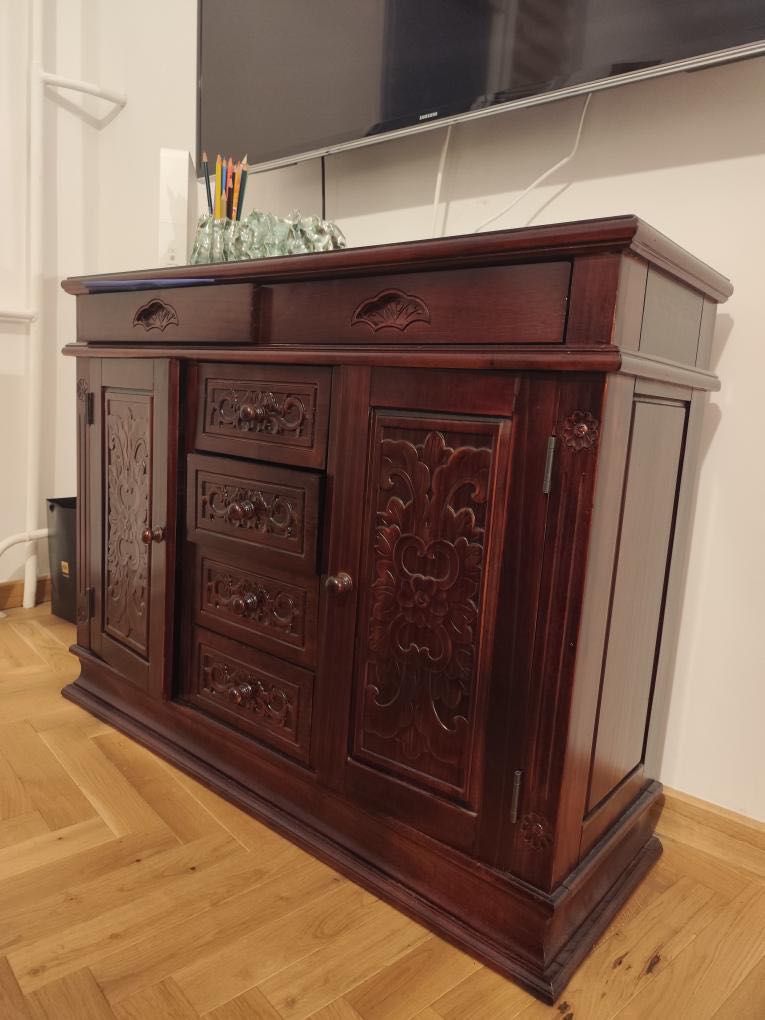 Komoda z drewna egzotycznego w bdb stanie z