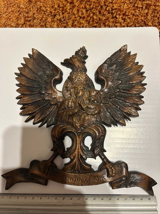 ryngraf orzeł mosiądz POD TWĄ OBRONĘ