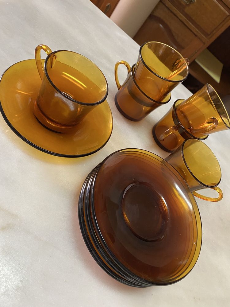 Conjunto de 6 chavenas de cafe