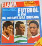 Antiga revista Flama com Eusébio na capa Novembro 1974