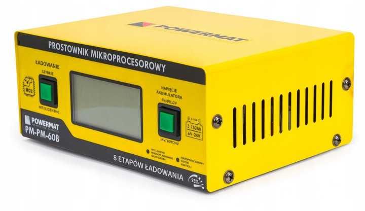 Prostownik MIKROPROCESOROWY Akumulatorowy 6V - 24V PM-PM-60B/PM0714