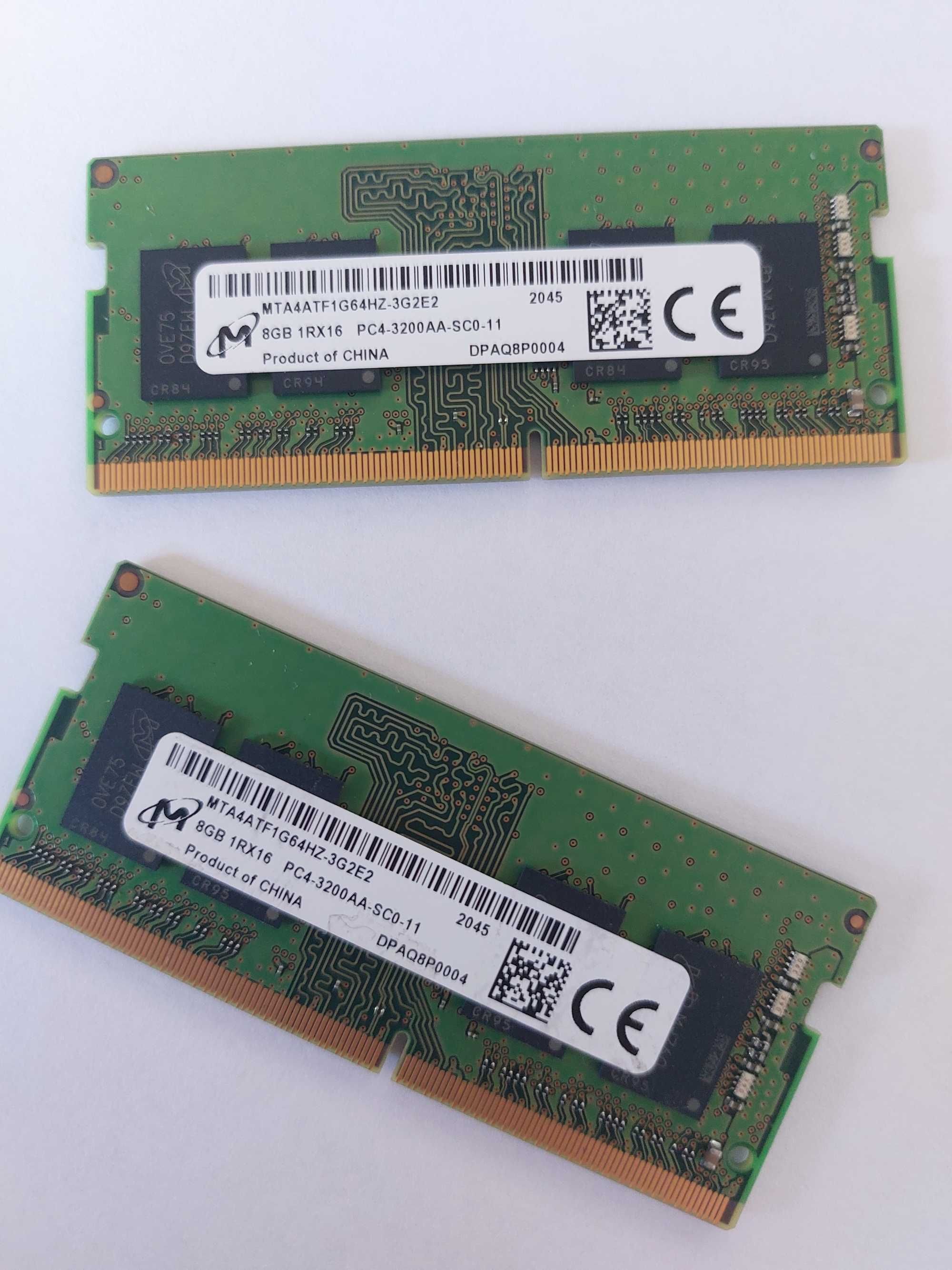 Пам'ять для ноутбуків Micron 2/8 GB SO-DIMM DDR4 3200 MHz