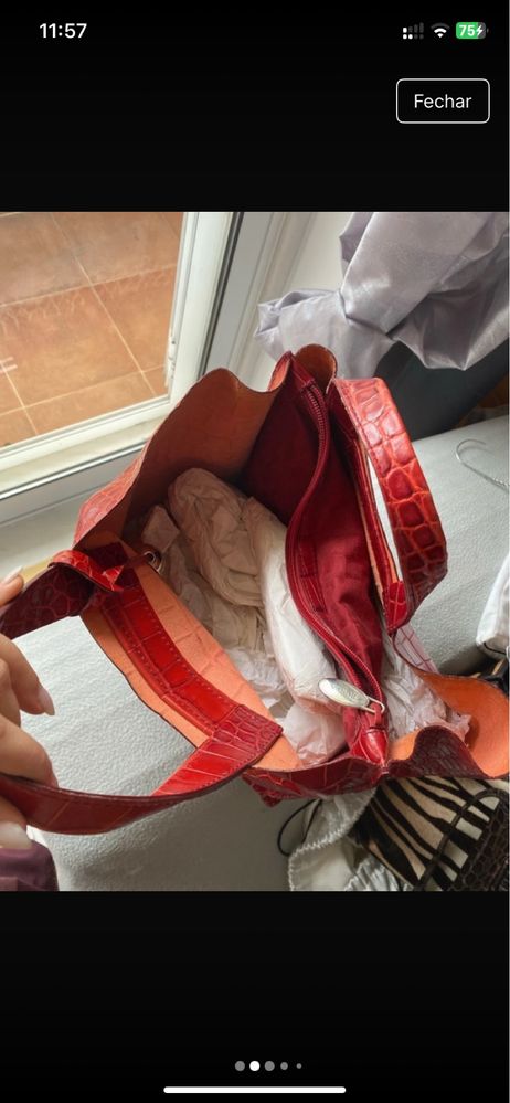 Mala vermelha Furla Original