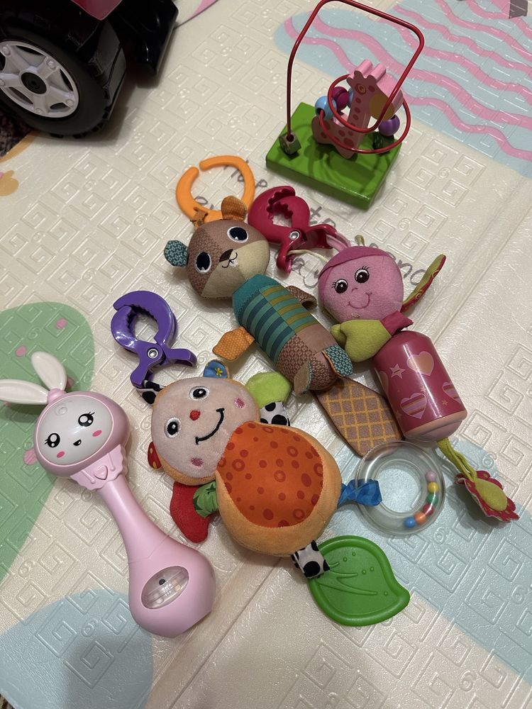 Детские игрушки грызунки, брязкальце, игрушки на коляску