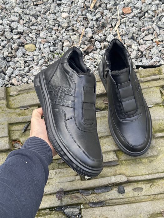 Чоловічі черевики шкіра на хутрі 42-27.5 см