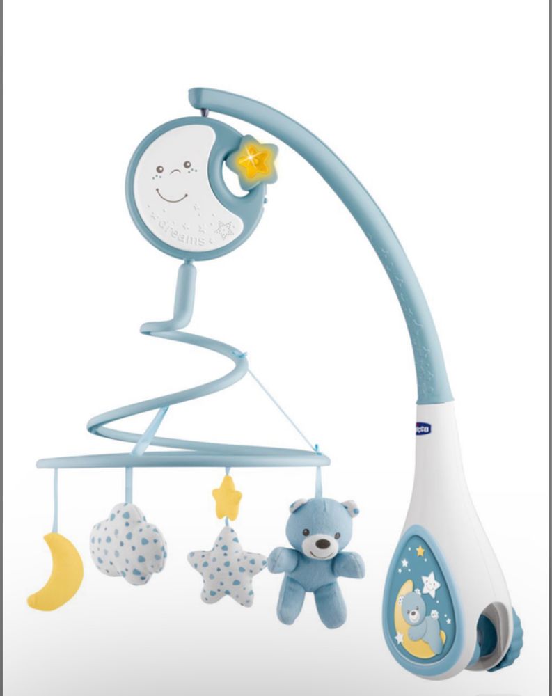 Мобіль на ліжечко 3 в 1 Chicco "Next2Dreams" Блакитний