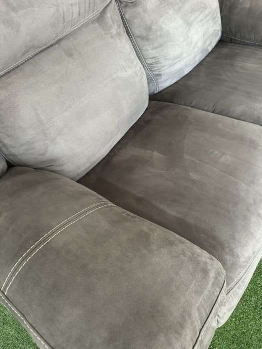 Комплект велюрових тканинних диванів з електрореклайнером з Німеччини