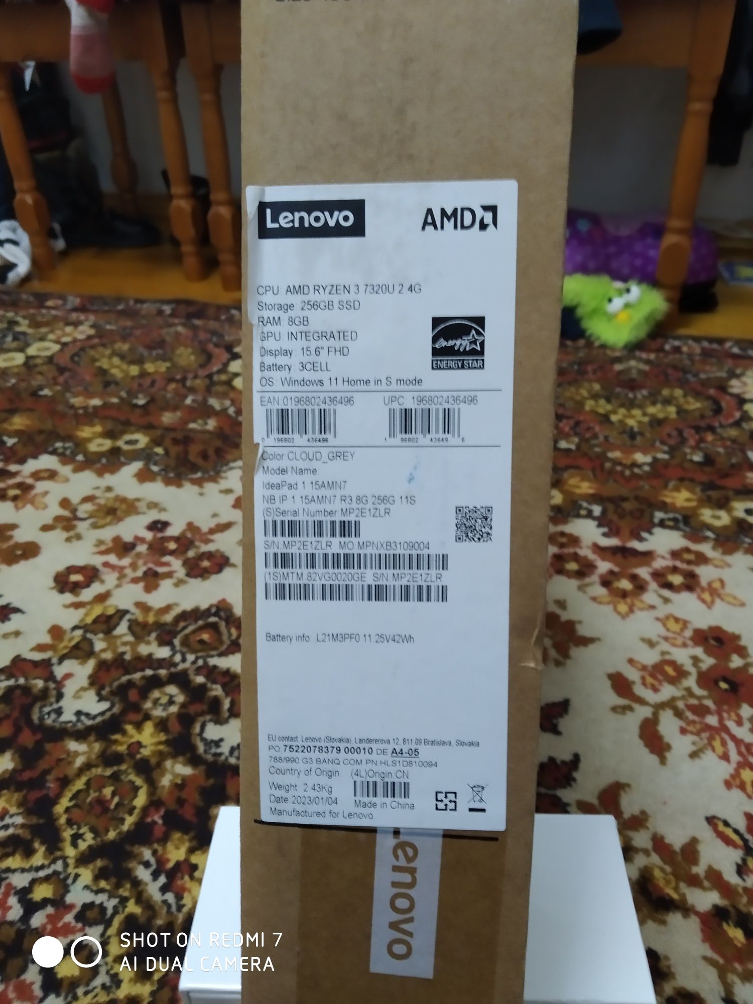 Ноутбук Lenovo 1 15AMN7