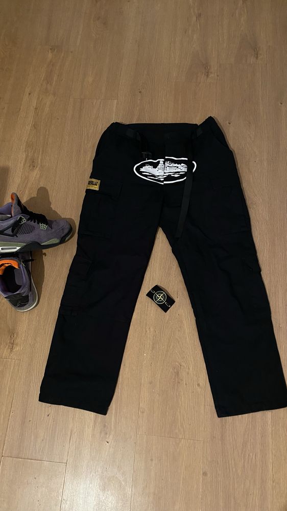 Corteiz x Guerillaz Cargo Spodnie M – Stan Idealny!