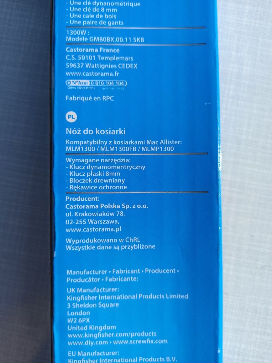 Nóż do kosiarki MAC ALLISTER