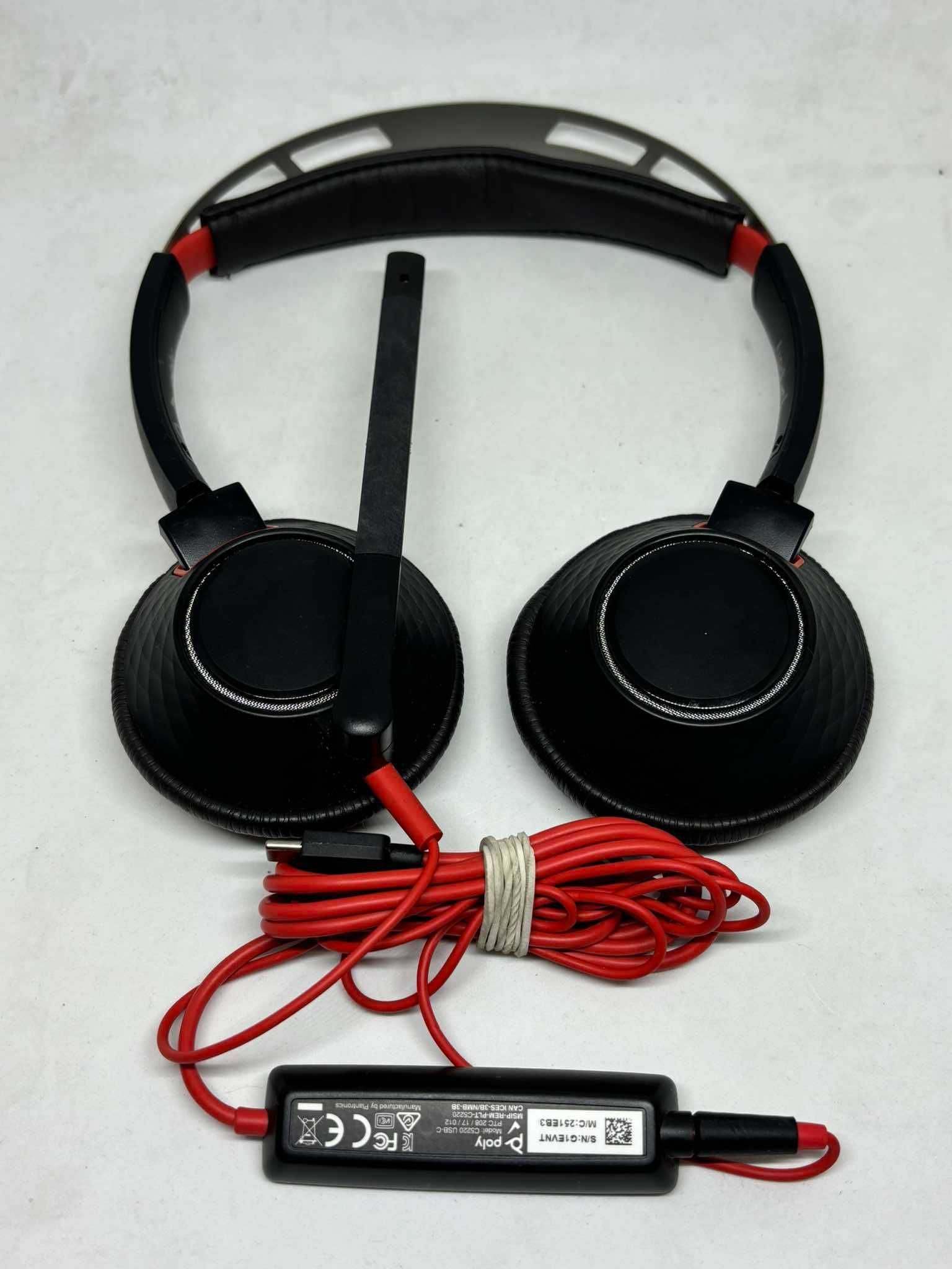 Słuchawki nauszne z mikrofonem POLY Blackwire 5220 USB-C Smartfon PC