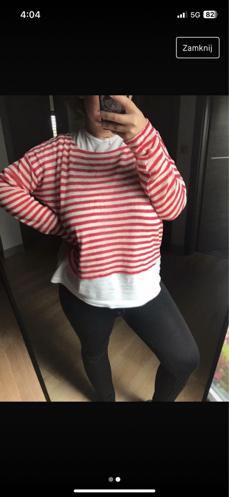 Sweter w paski H&M