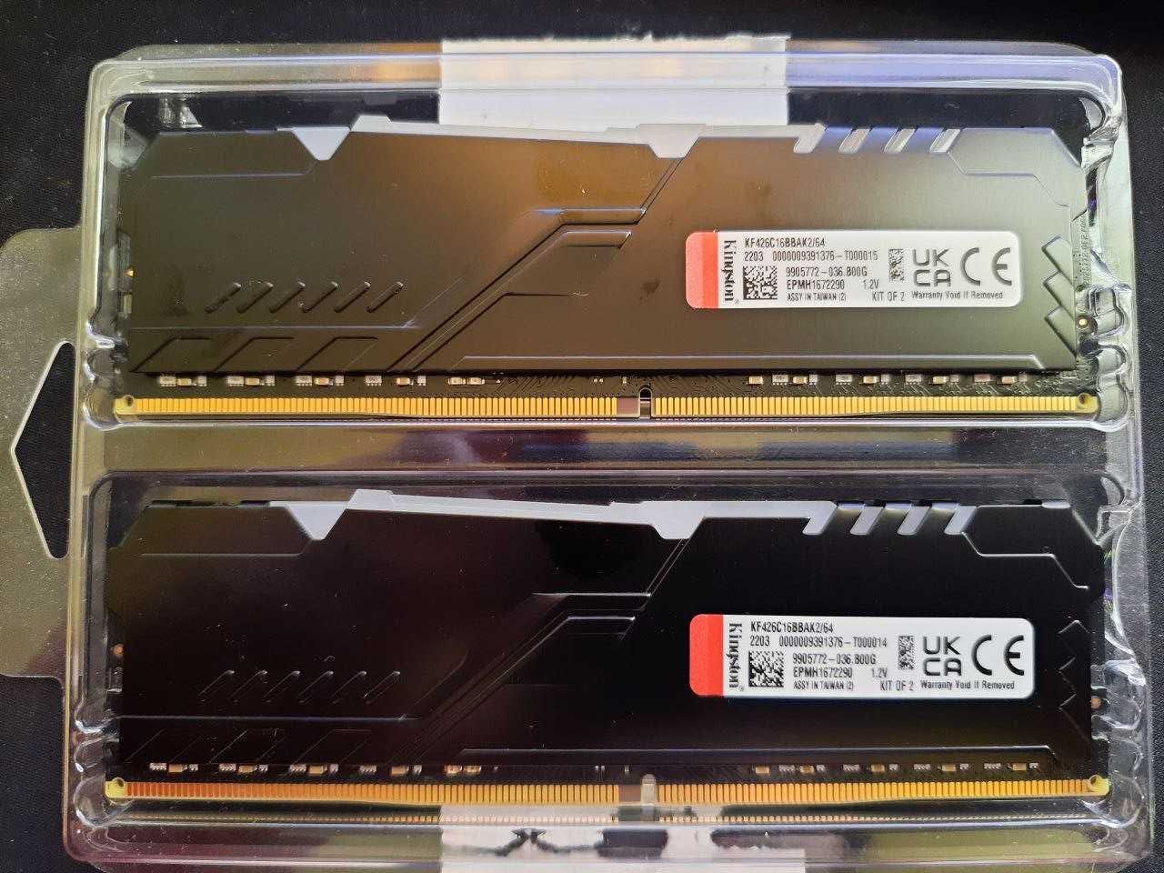 Оперативна пам'ять Kingston Fury DDR4-2666 65536MB PC4-21300 (64 GB)