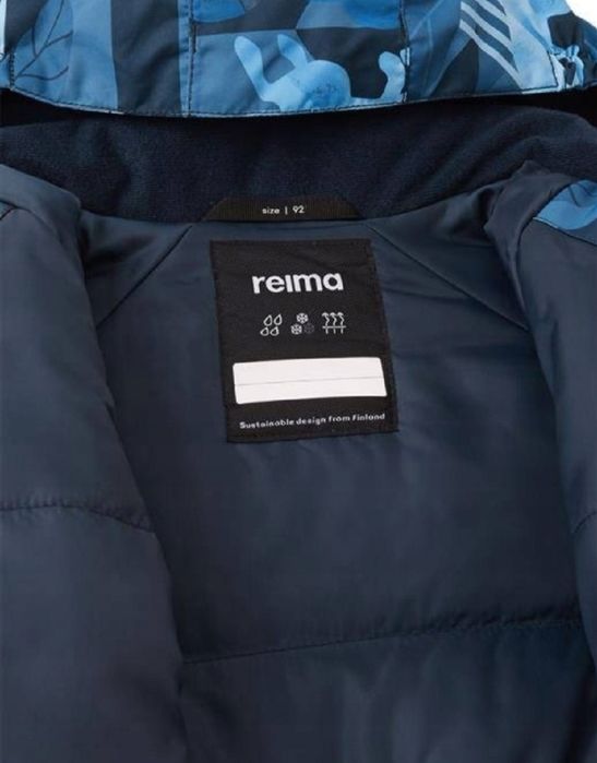 Kombinezon zimowy "Puhuri" niebieski 86 92, wodoodporny ocieplany deep