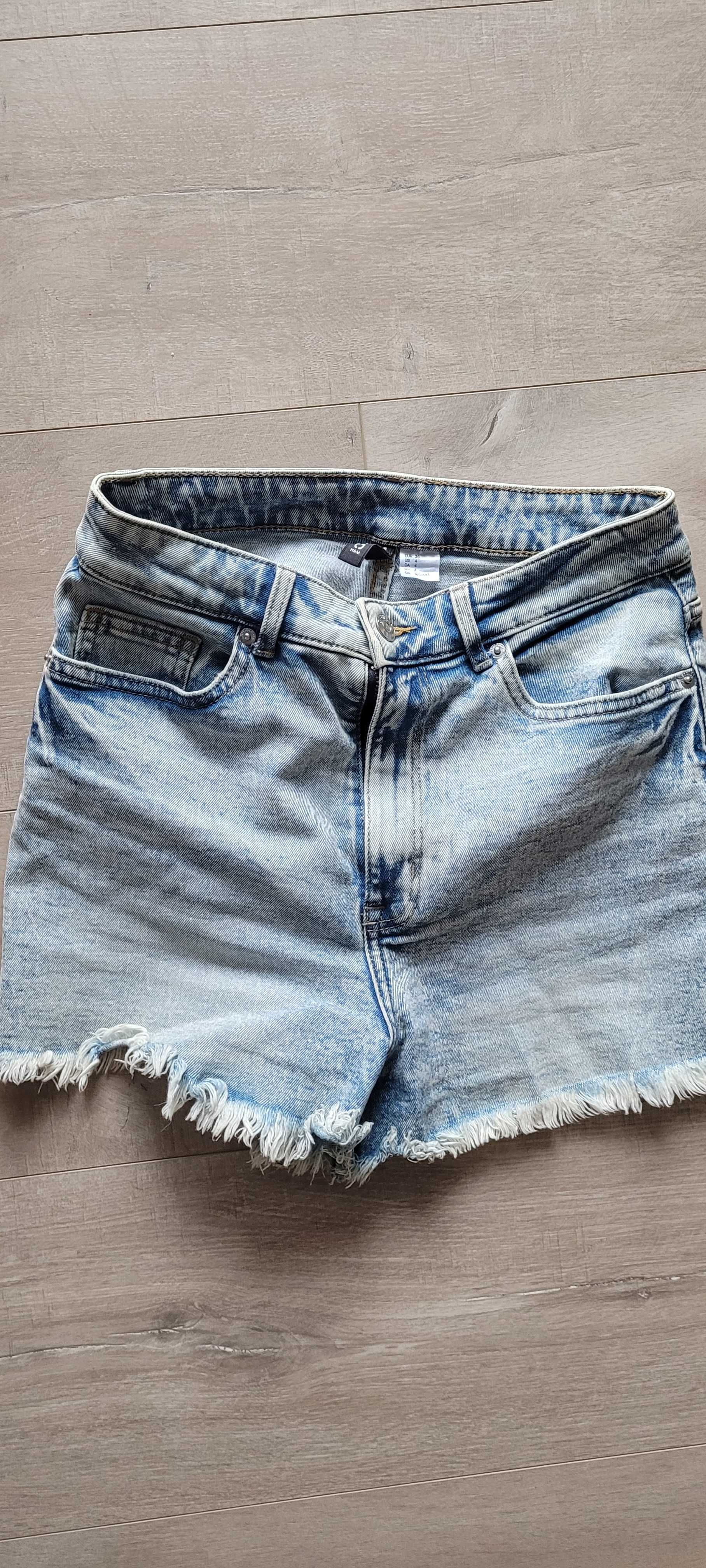 Krótkie spodenki jeans damskie H&M rozmiar 36