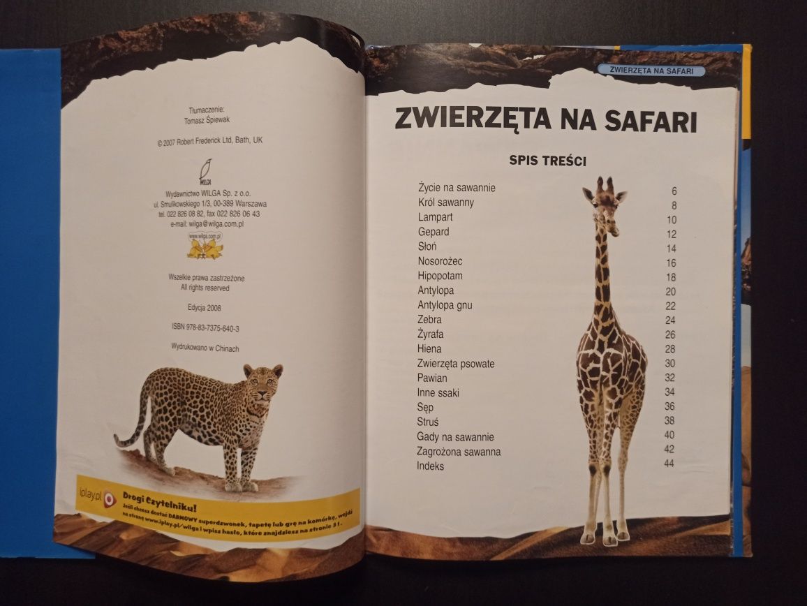 Poznaj świat. Zwierzęta na safari