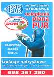 Już od 60zl ! Ocieplenie pianą PUR, Ocieplenie poddasza, piana PUR