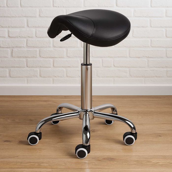 Nowy Stołek Krzesło Taboret Obrotowy Na Kółkach Kosmetyczny Fryzjer