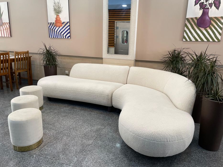 Sofá de canto branco