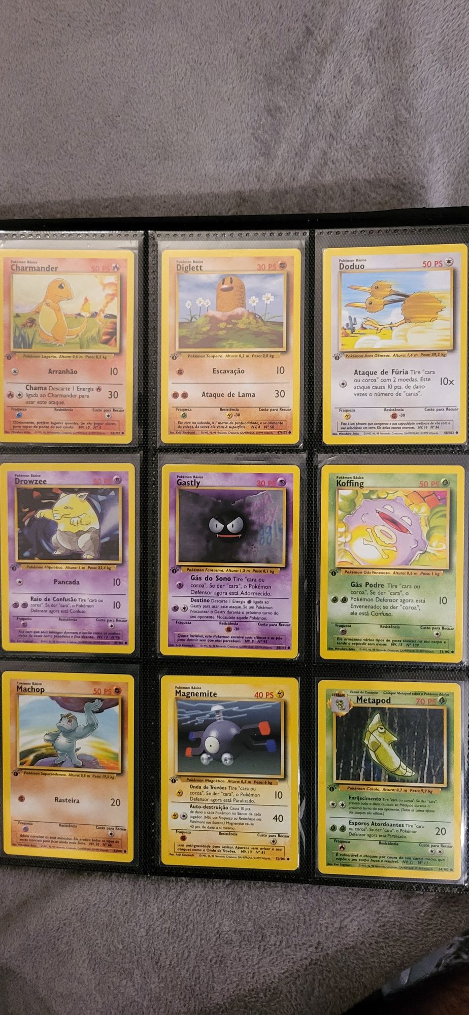 Pokémon Base set first edition português primeira edição original