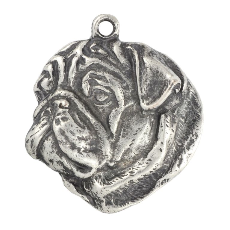 Mops, Pug I brelok posrebrzany Art-Dog