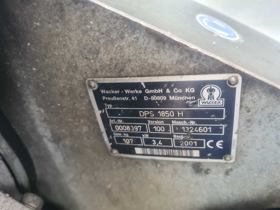 Zagęszczarka Wacker DPS 1850H Husqvarna Bomag Weber Ammann